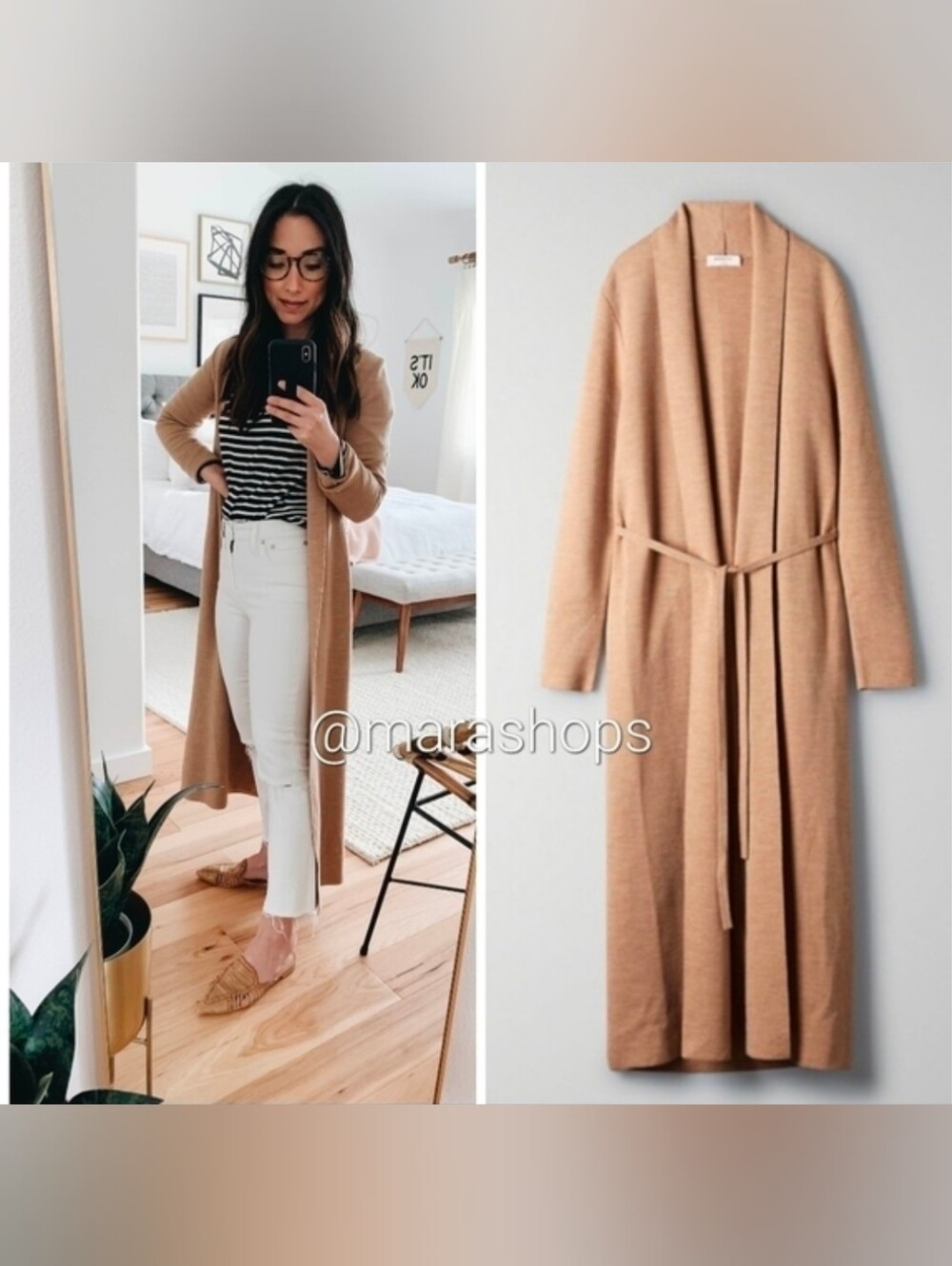 Babaton Kirby Camel Cardigan